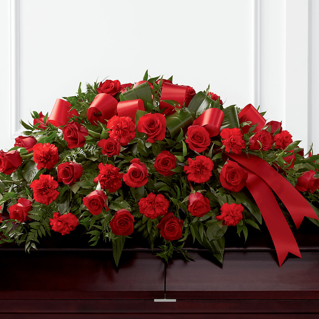 Tribute of Life Casket Spray – Springerville Flower Shop, Springerville AZ