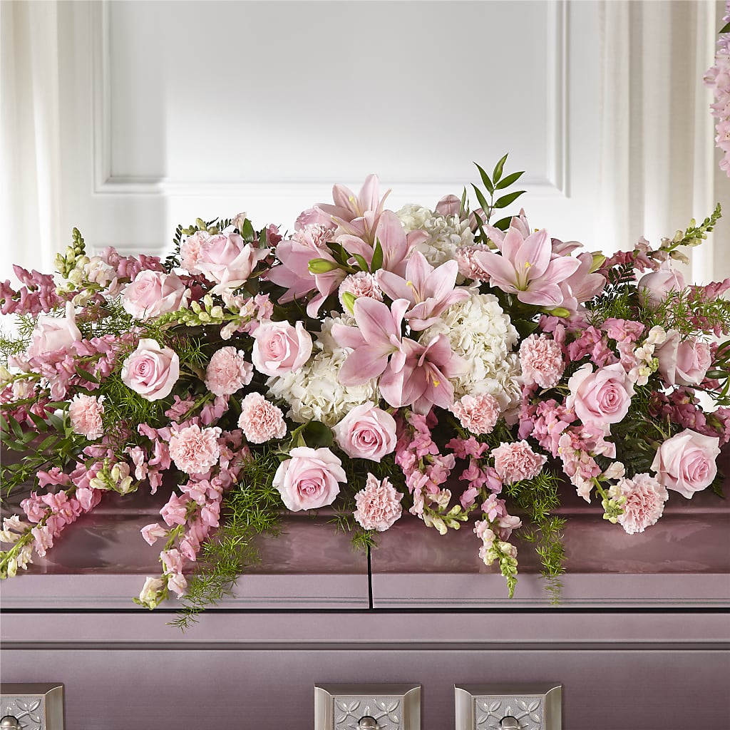 Life & Remembrance Casket Spray – Springerville Flower Shop, Springerville AZ