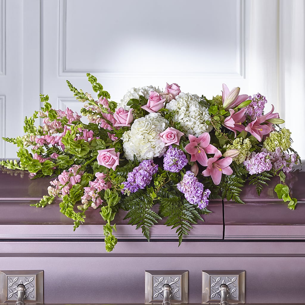 Life's Gratitude Casket Spray – Springerville Flower Shop, Springerville AZ