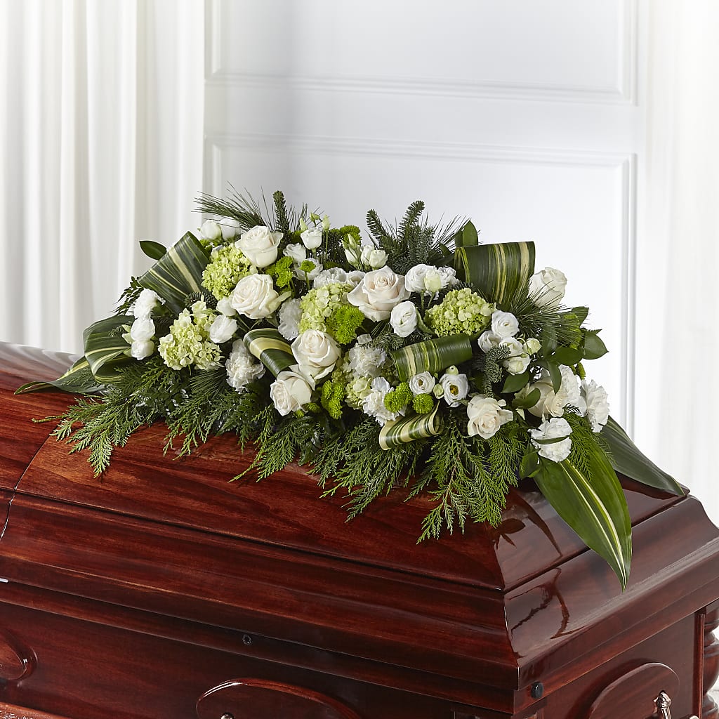 Hopeful Gesture Casket Spray – Springerville Flower Shop, Springerville AZ