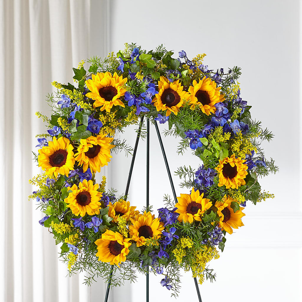 Bright Rays Wreath – Springerville Flower Shop, Springerville AZ