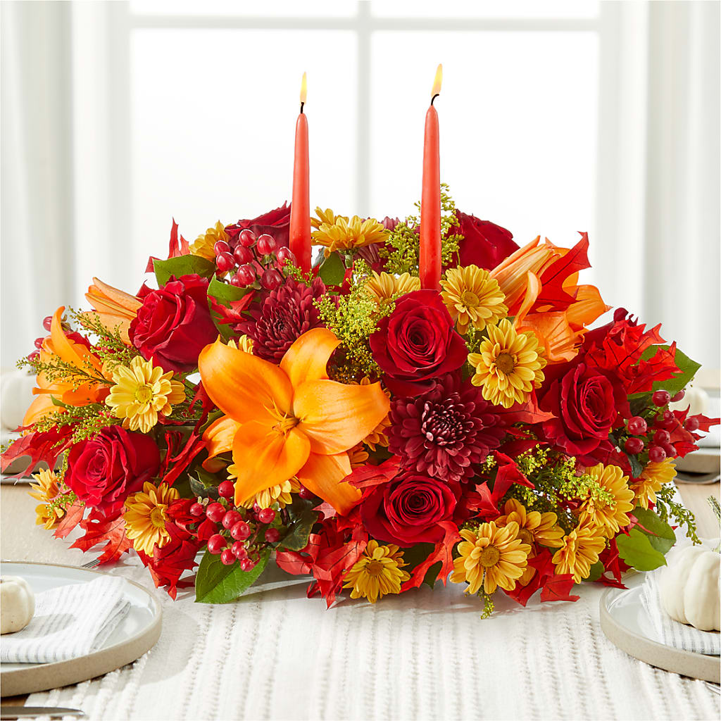 Autumn's Embrace Centerpiece – Springerville Flower Shop, Springerville AZ