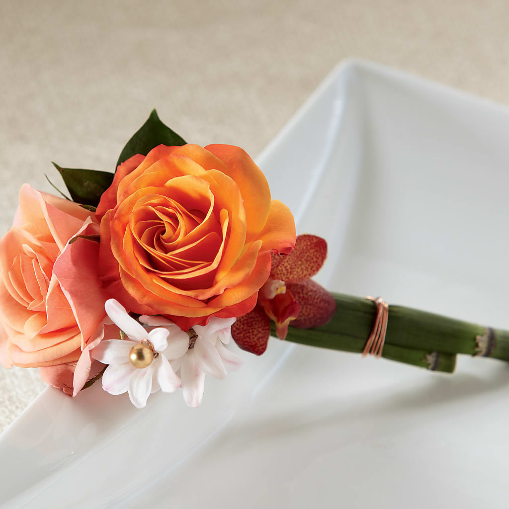 Sunset Dream Boutonniere – Springerville Flower Shop, Springerville AZ