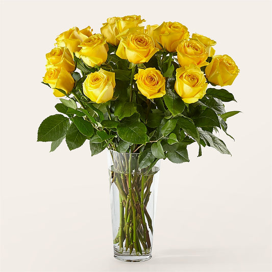 Long Stem Yellow Rose Bouquet –  Springerville Flower Shop, Springerville AZ