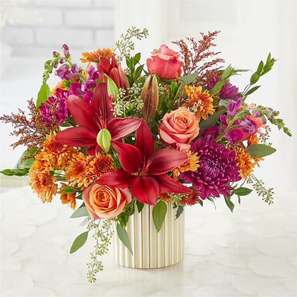 Burgundy Landscape Bouquet –  Springerville Flower Shop, Springerville AZ