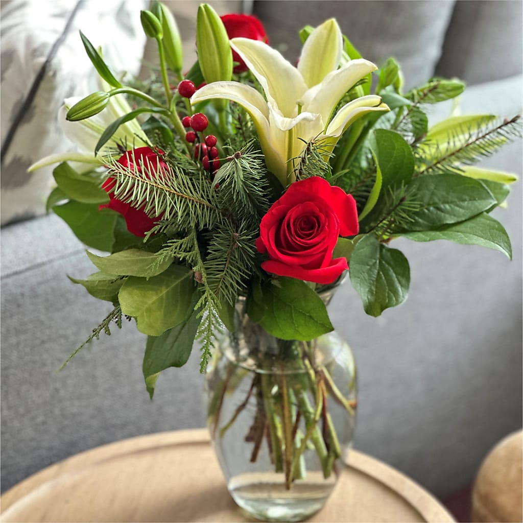 Sparkling Snowflakes Bouquet –  Springerville Flower Shop, Springerville AZ