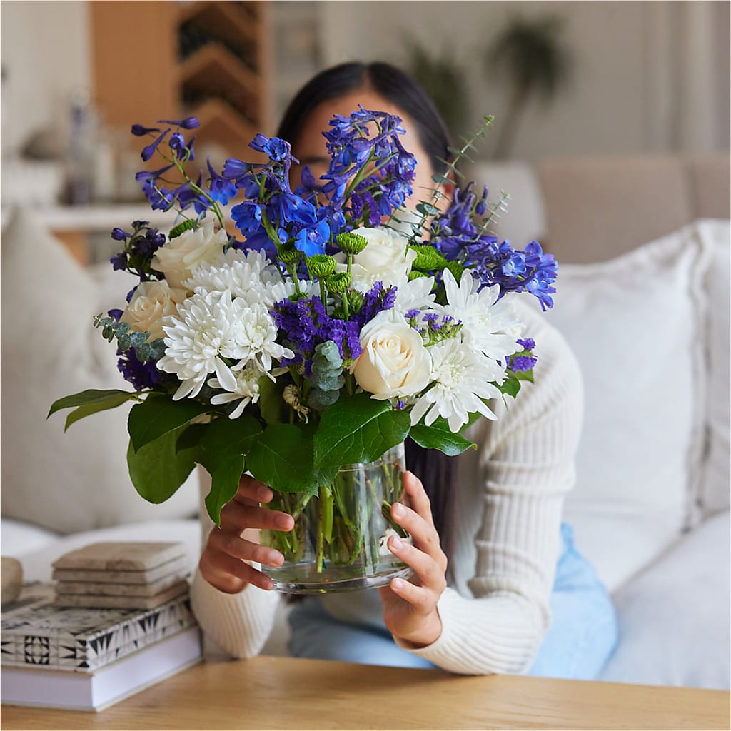 Cerulean Waves Bouquet –  Springerville Flower Shop, Springerville AZ