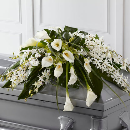 Angel Wings Casket Spray –  Springerville Flower Shop, Springerville AZ