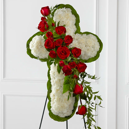 Floral Cross Easel –  Springerville Flower Shop, Springerville AZ