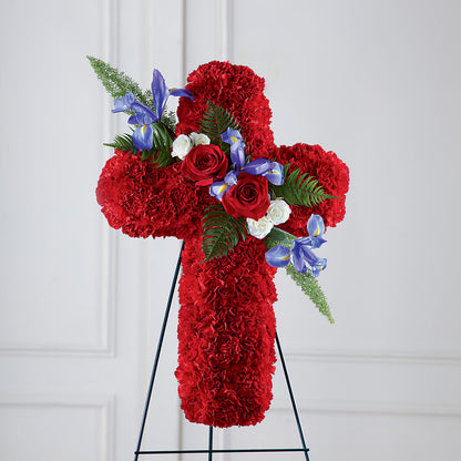 Faithful Hero Floral Cross –  Springerville Flower Shop, Springerville AZ