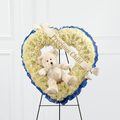 Precious Child Standing Heart –  Springerville Flower Shop, Springerville AZ