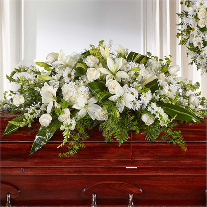 Abundance Casket Spray –  Springerville Flower Shop, Springerville AZ