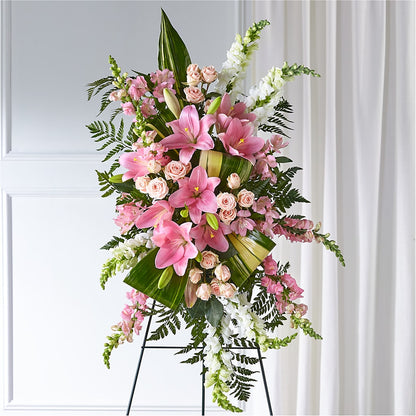 Elegant Embrace Standing Spray –  Springerville Flower Shop, Springerville AZ