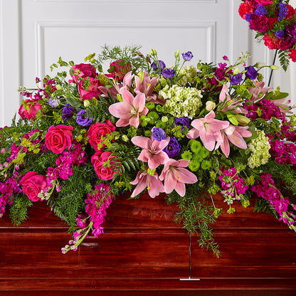 Radiant Tribute Casket Spray –  Springerville Flower Shop, Springerville AZ