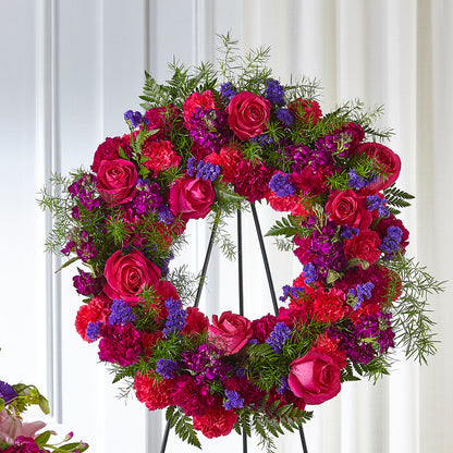 Calming Colors Wreath –  Springerville Flower Shop, Springerville AZ