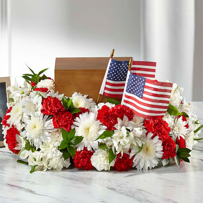 Spirit of Patriotism Cremation Adornment –  Springerville Flower Shop, Springerville AZ