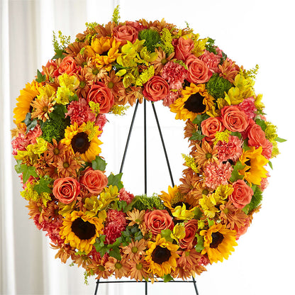 Autumnal Memories Wreath (Standard) –  Springerville Flower Shop, Springerville AZ