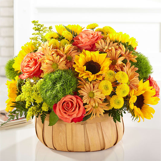 Harvest Sunflower Basket –  Springerville Flower Shop, Springerville AZ
