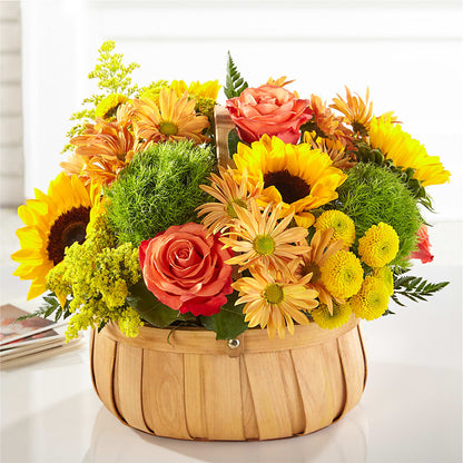 Harvest Sunflower Basket –  Springerville Flower Shop, Springerville AZ