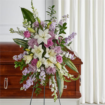 Grateful Hearts Standing Spray –  Springerville Flower Shop, Springerville AZ