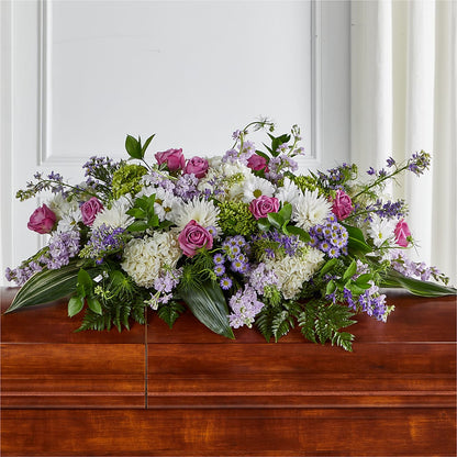 Meadows of Serenity Casket Spray –  Springerville Flower Shop, Springerville AZ