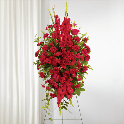 From the Heart Standing Spray –  Springerville Flower Shop, Springerville AZ