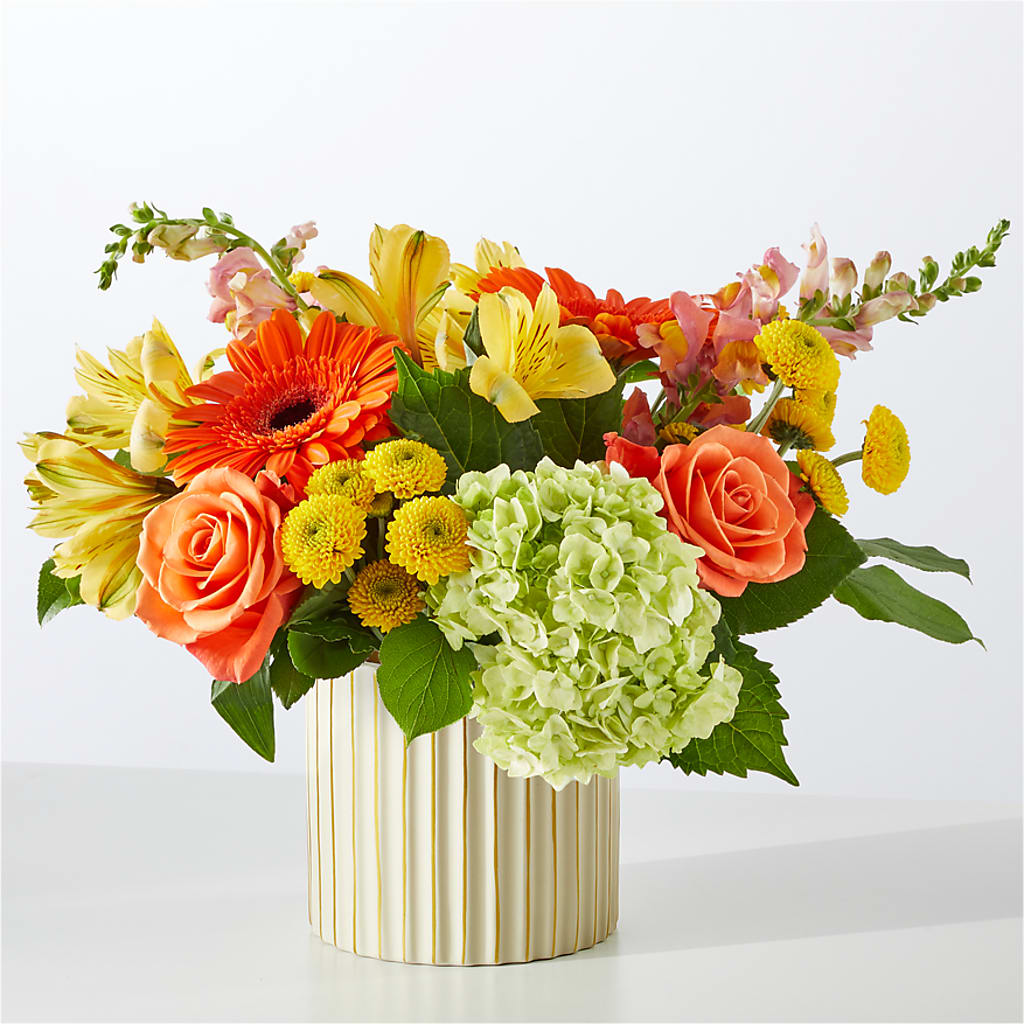 Autumn Sunshine Bouquet with Ivory Vase –  Springerville Flower Shop, Springerville AZ