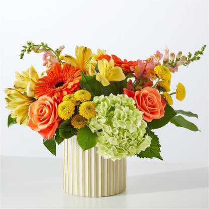 Autumn Sunshine Bouquet with Ivory Vase –  Springerville Flower Shop, Springerville AZ