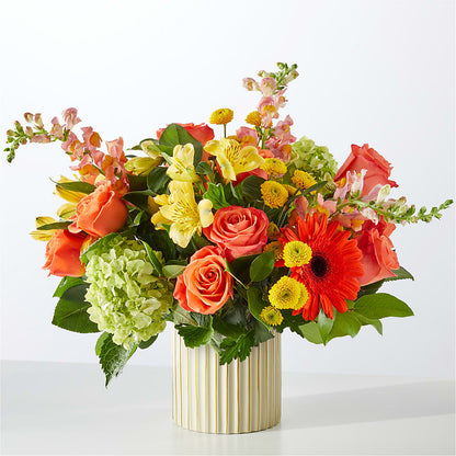Autumn Sunshine Bouquet with Ivory Vase –  Springerville Flower Shop, Springerville AZ
