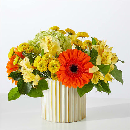 Autumn Sunshine Bouquet with Ivory Vase –  Springerville Flower Shop, Springerville AZ