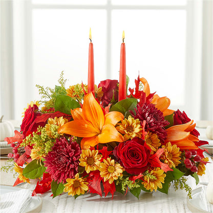 Autumn's Embrace Centerpiece –  Springerville Flower Shop, Springerville AZ