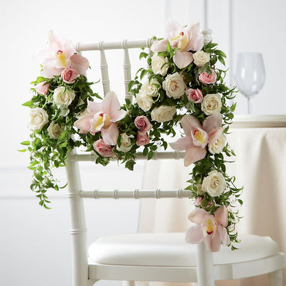 Orchid Rose Chair Décor –  Springerville Flower Shop, Springerville AZ