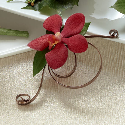 Red Mokara Boutonniere –  Springerville Flower Shop, Springerville AZ